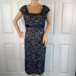 Tadashi Collection Floral Lace Embellished Sheath Dress
